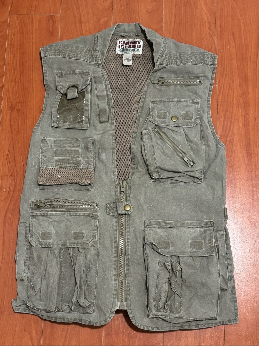 Vintage Canary Island Utility Vest - Men’s Small